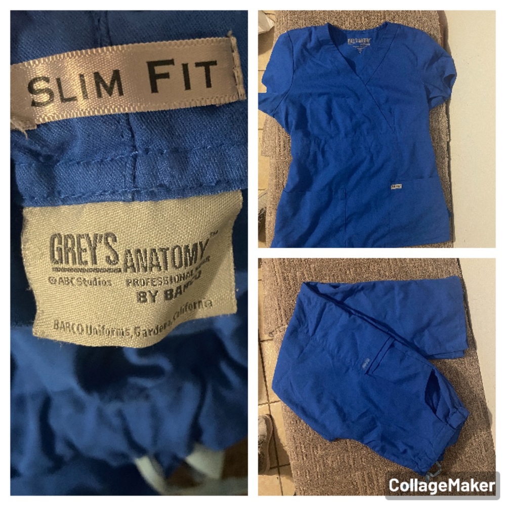Greys Anatomy Womens scrubs top & bottom set